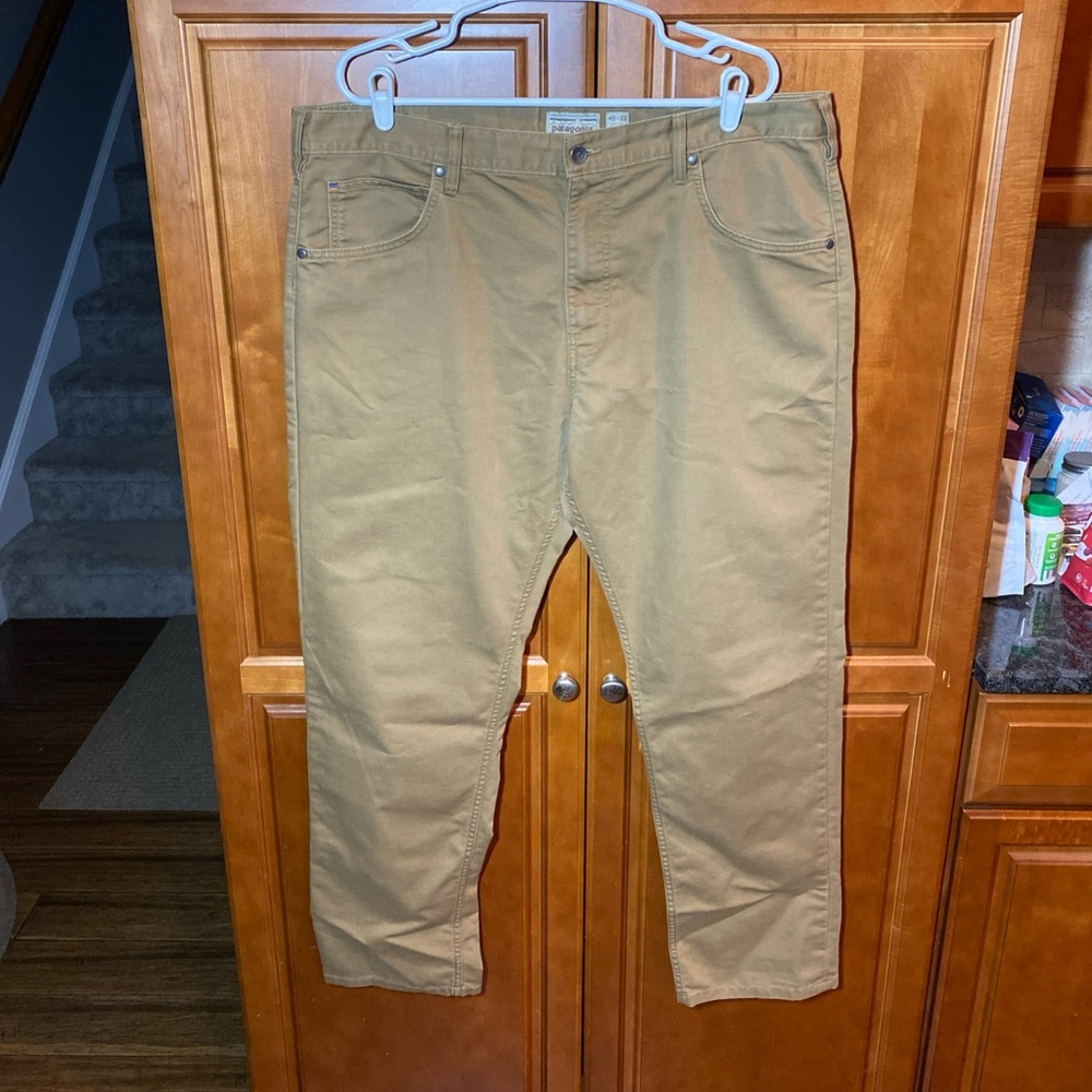 Patagonia Iron Clad Men's Khaki Organic Cotton Straight Leg 5-Pocket 40x32